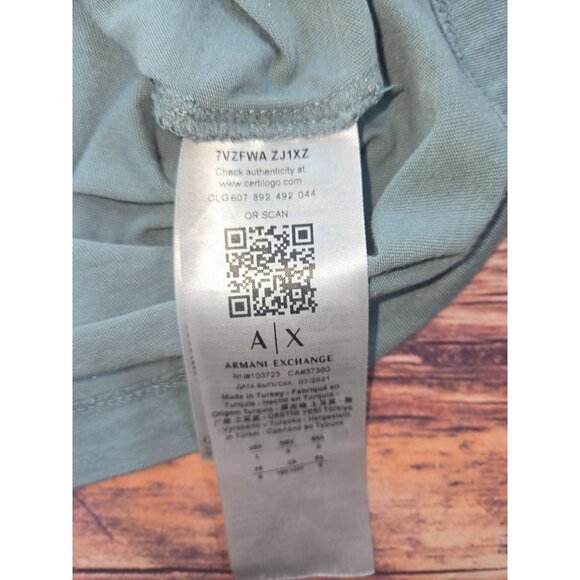 Armani Exchange Mens Large Polo Shirt Slim Fit Short Sleeve Casual - Picture 6 of 9